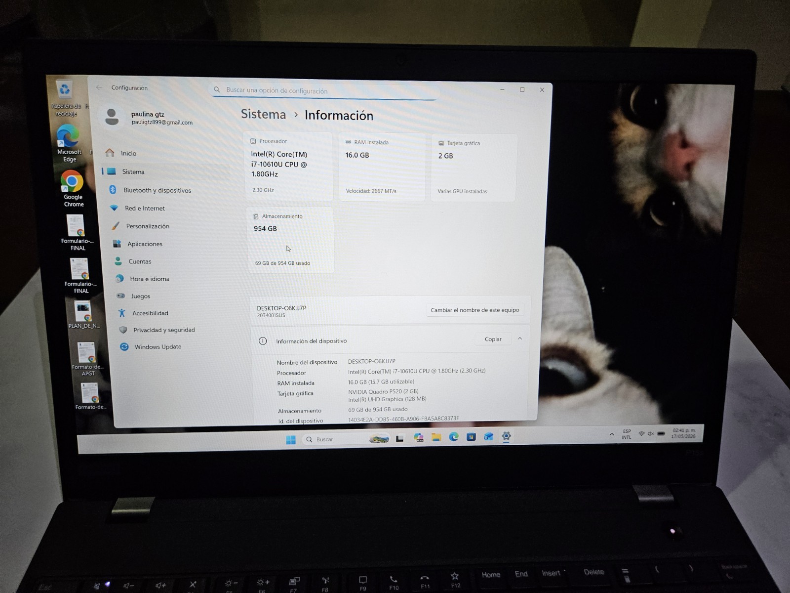 Lenovo ThinkPad P15s Gen 1 FHD i7-10510U 1.8GHz 16GB 1TB – NVIDIA Quadro P520