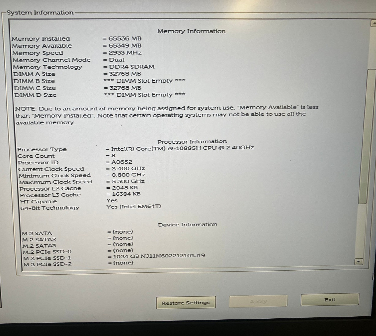 Dell Precision 7750 17″ NVIDIA RTX 4000 8GB 2.4GHz Intel Core i9-10885 64GB 1TB