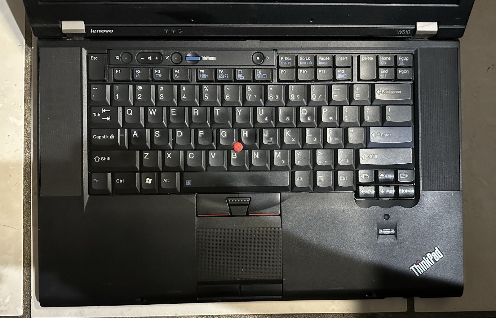 Lenovo ThinkPad W510 i7-720QM Win 7, No Battery