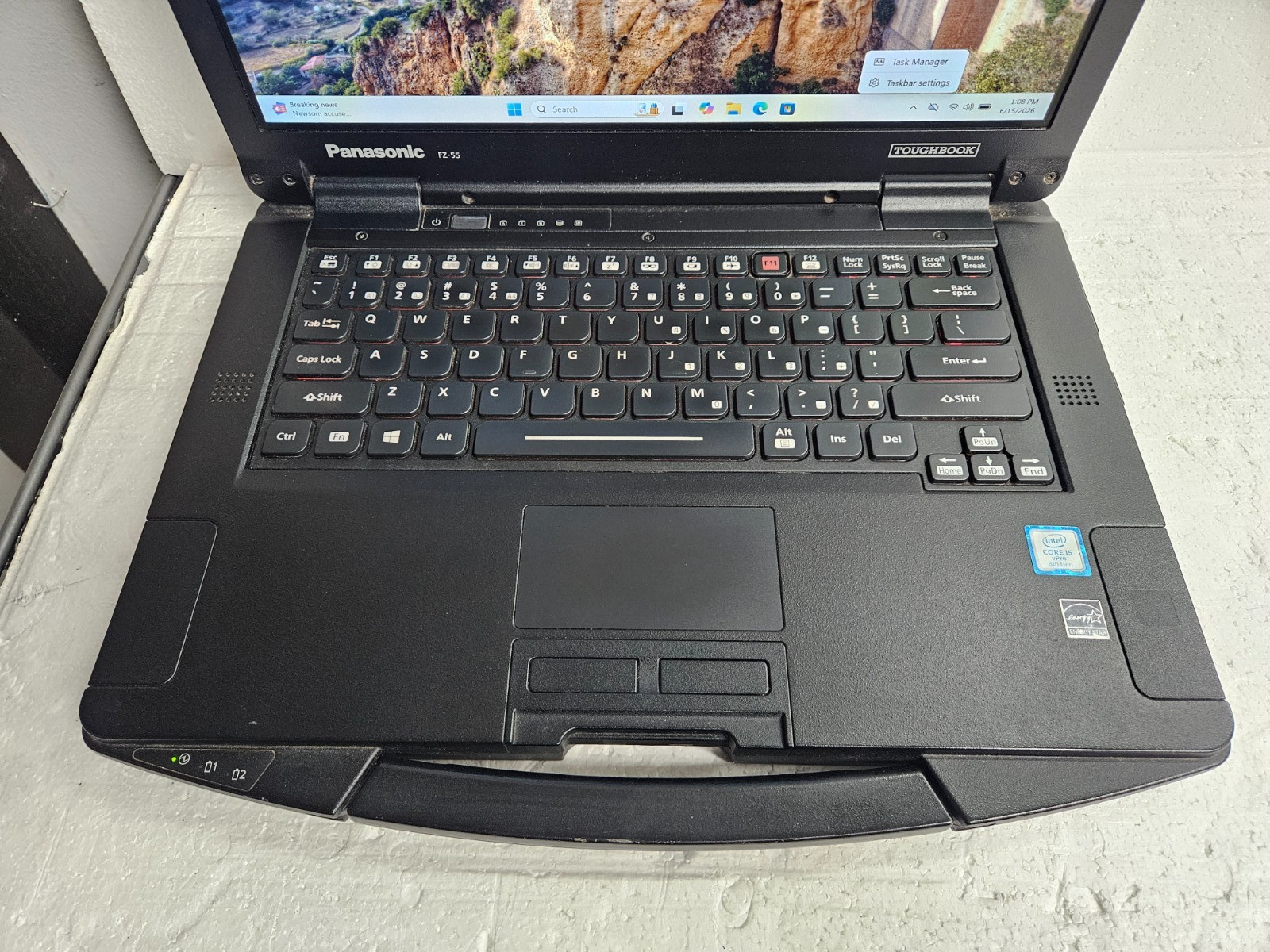 Panasonic FZ-55 Toughbook Laptop Intel Core i5-8365U 1.6GHz 16 GB RAM 2 TB SSD