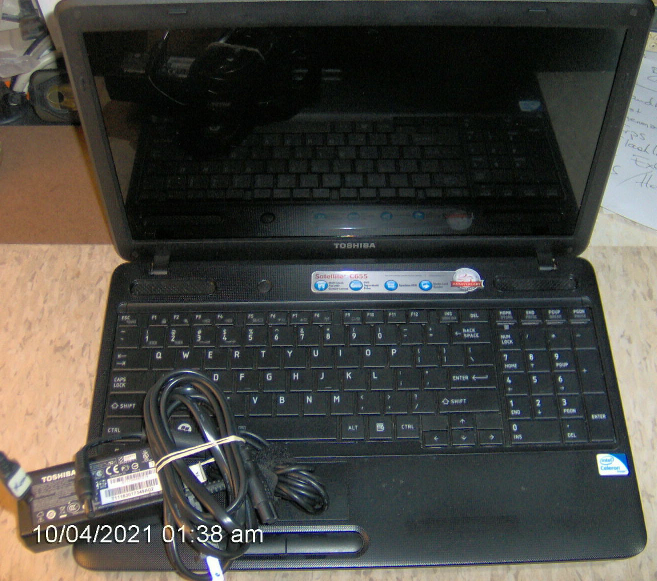 Used Toshiba Satellite C655 S5049 Laptop Computer Windows 10 HD 232 gb (#2)