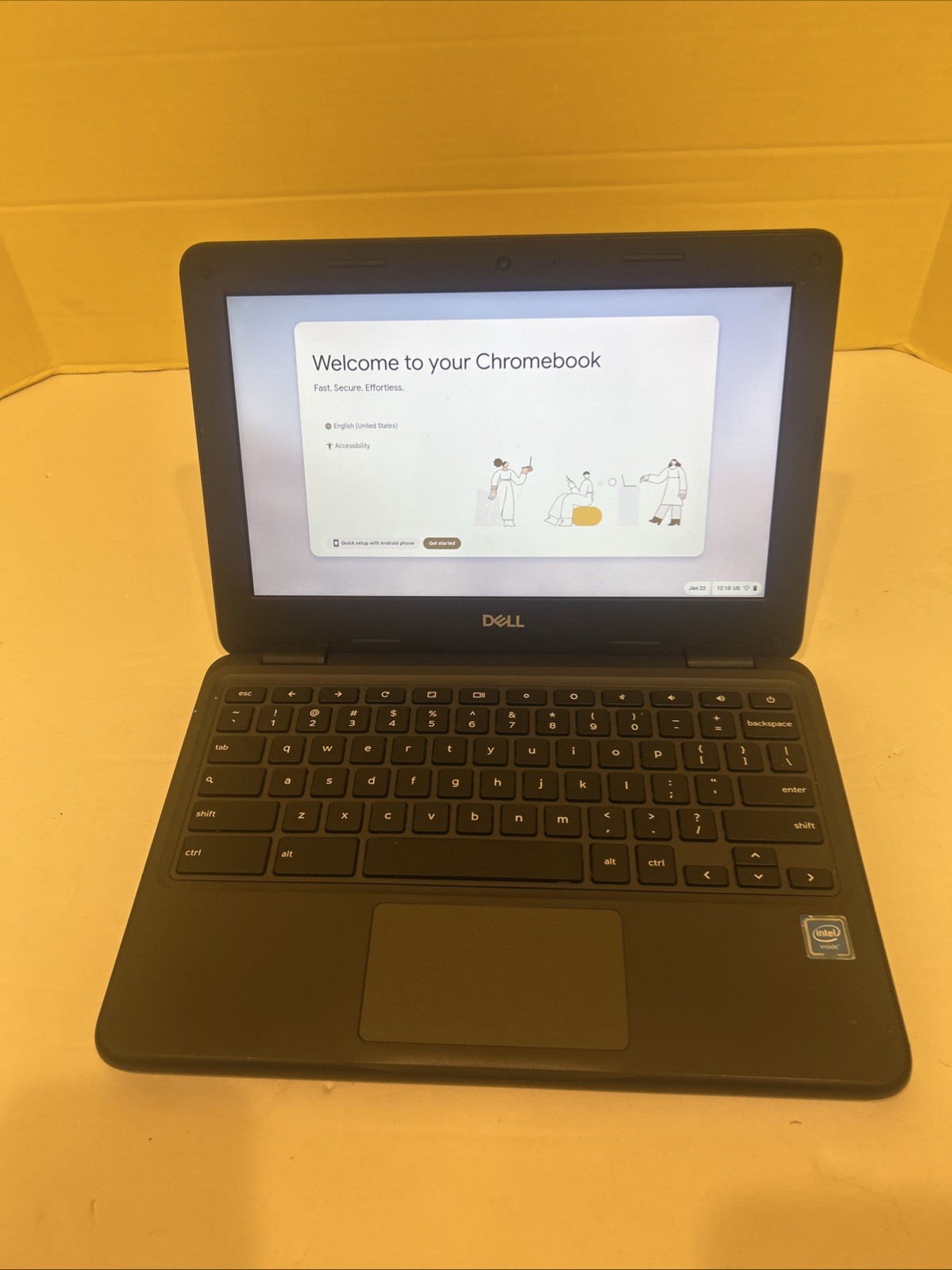 Dell 3100 Touchscreen Chromebook Working Great Bezel Read Description