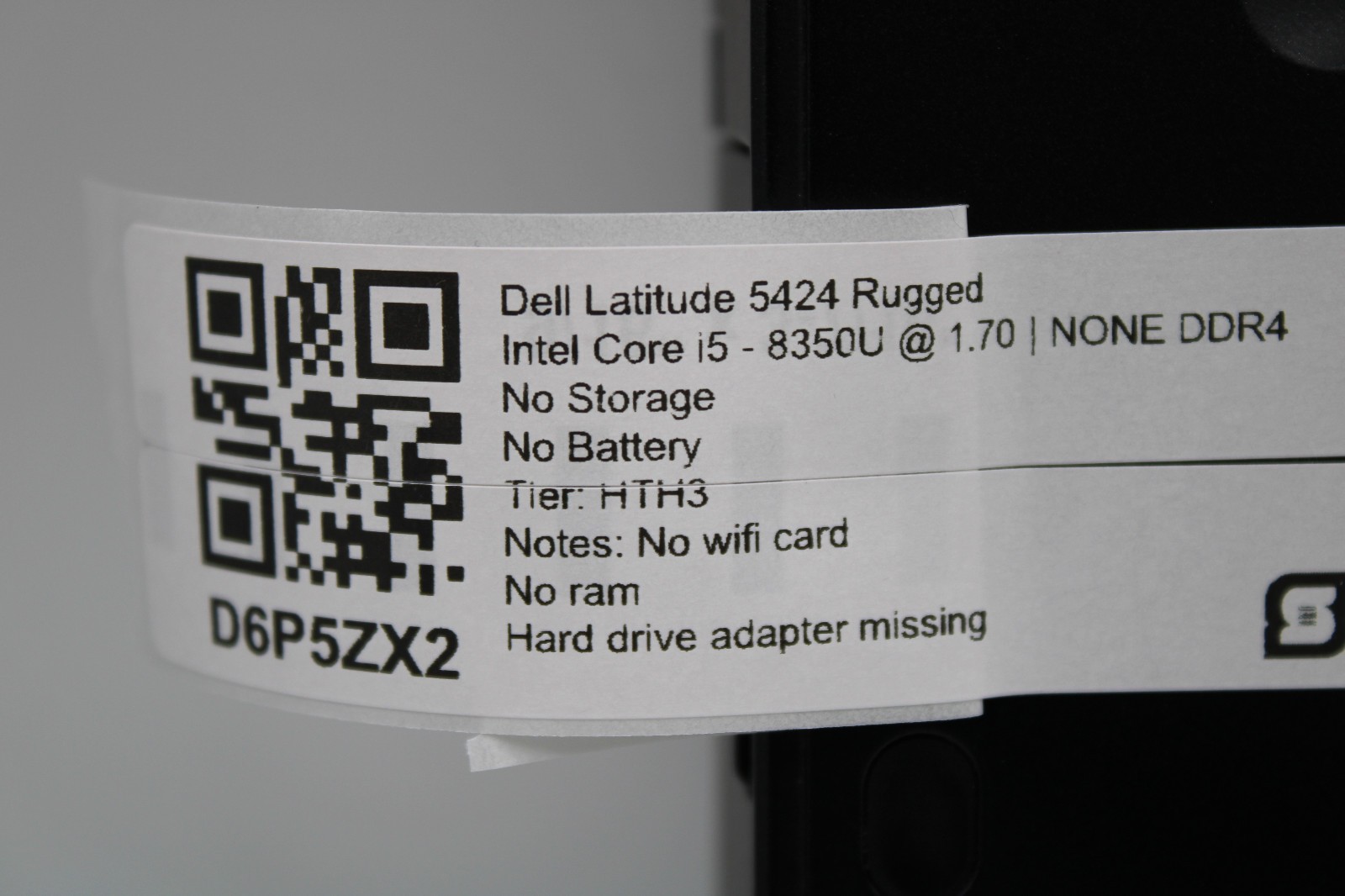 Dell Latitude 5424 Rugged Touch i5-8350U @ 1.7 No RAM No SSD No Batt *PARTS/BARE