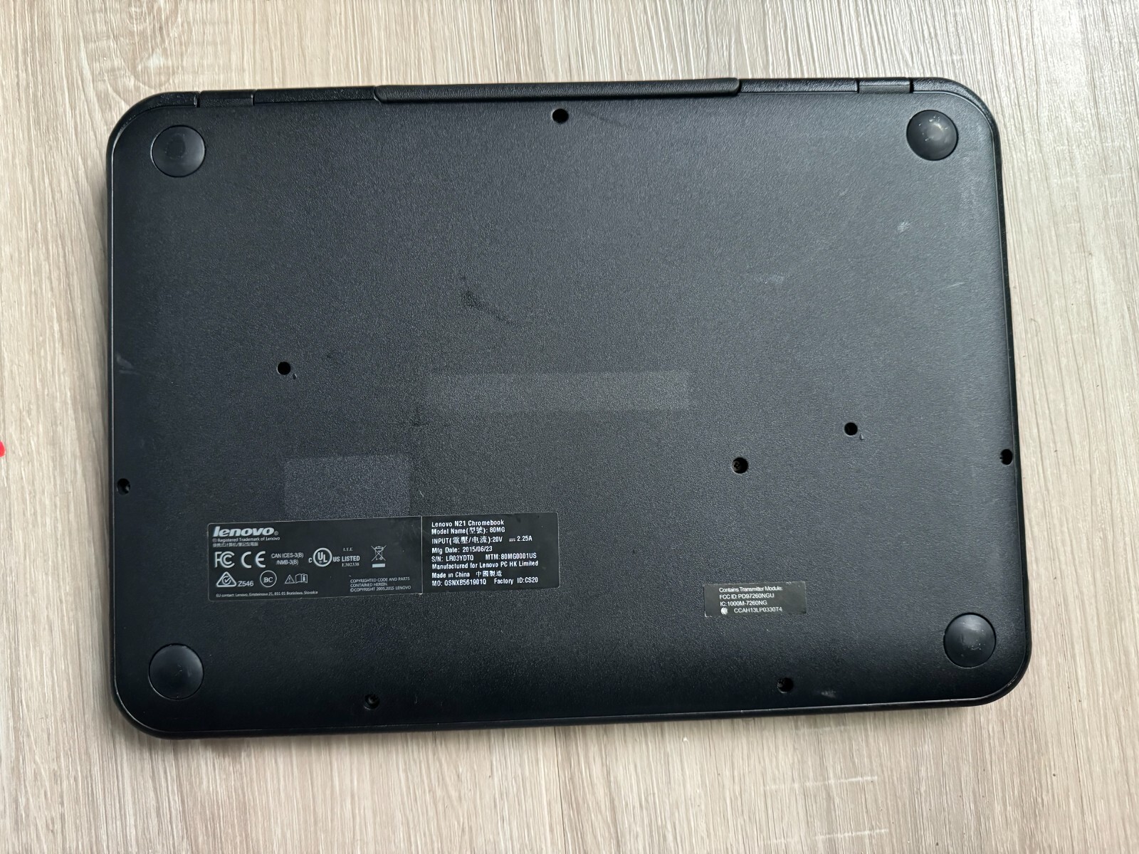 Lenovo N21 11.6″ ChromeBook – Intel N2840 2.16GHz 16GB SSD 4GB RAM
