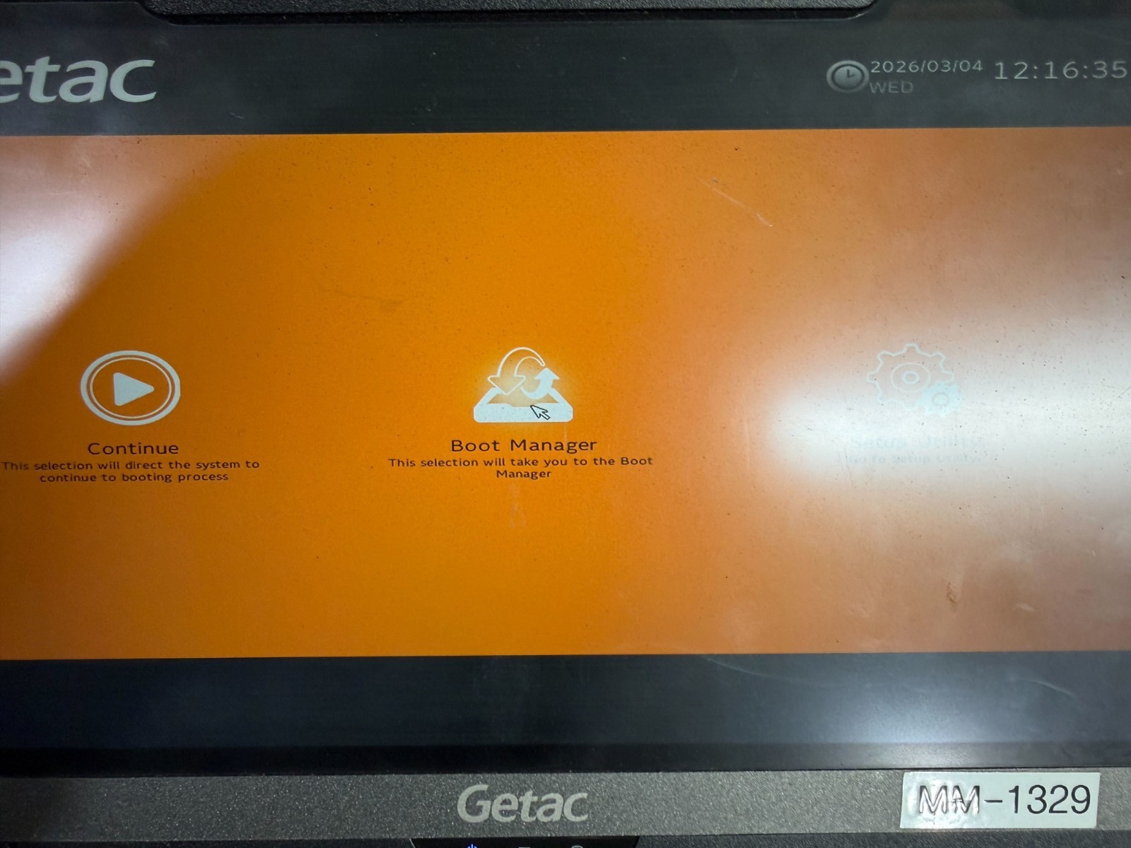Getac F110 G6 11.6″ i7-1165G7 8GB RAM NO SSD/BATT/AC BIOS LOCKED PARTS