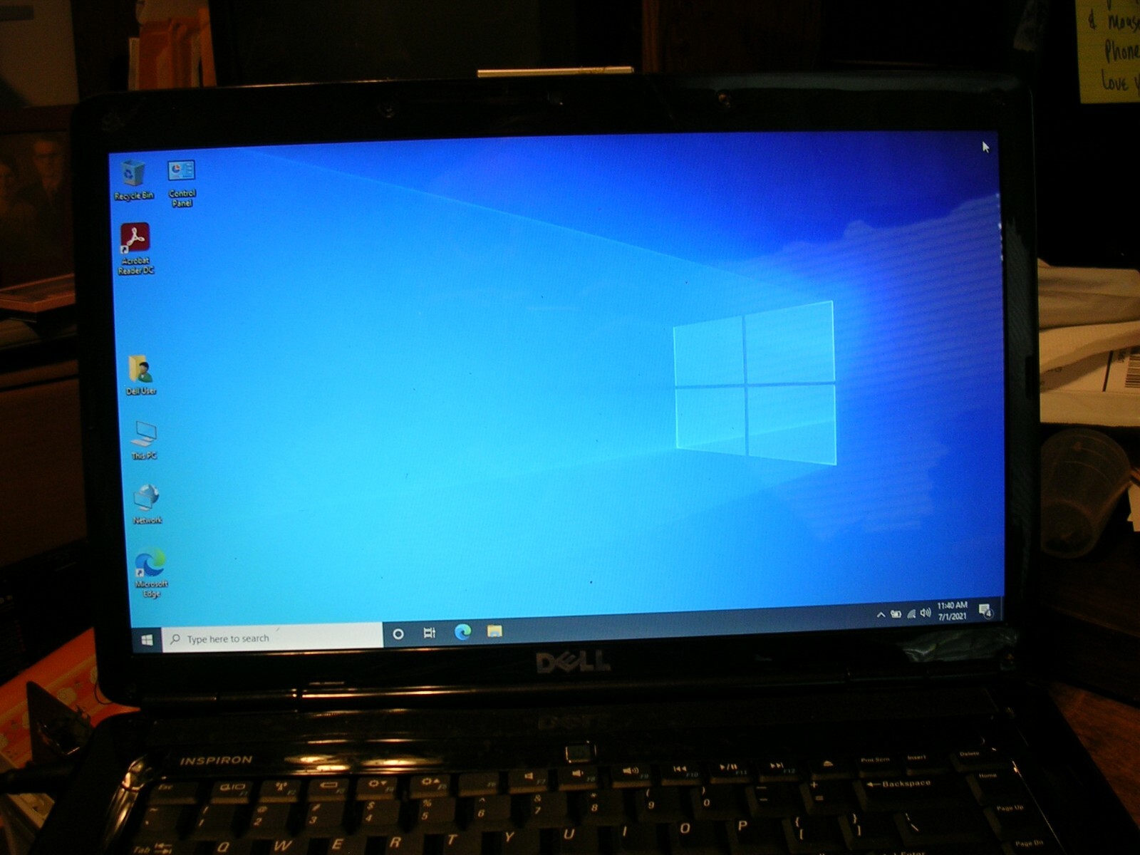 DELL INSPIRON 1545 WITH INTEL CELERON CPU ANGELS BASEBALL 1961 TOP