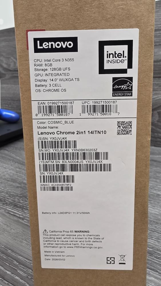 LENOVO 2IN1 14ITN10 CHROMEBOOK (B06013223)
