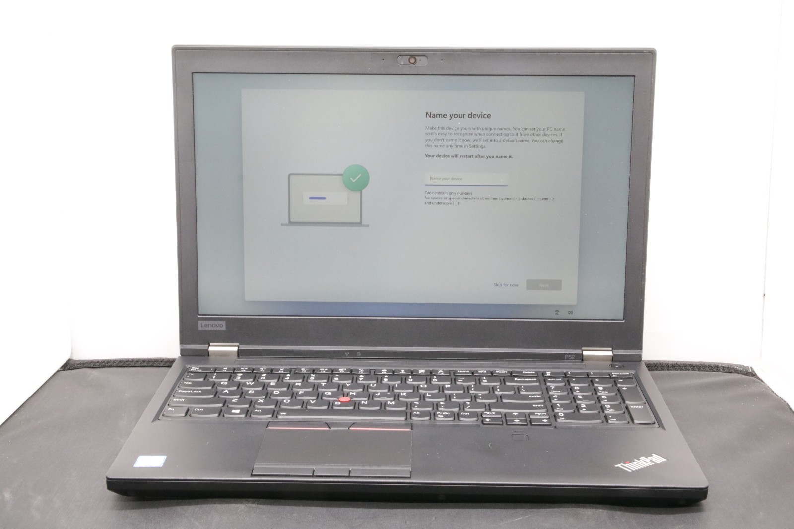 Lenovo ThinkPad P52 – i7-8850H – 16GB, 512GB, Windows 11 +Adapter
