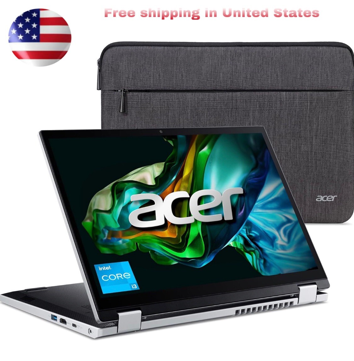 Acer Aspire 3 Spin 14 Convertible Laptop | 14″ 1920 x 1200 IPS Touch Display |