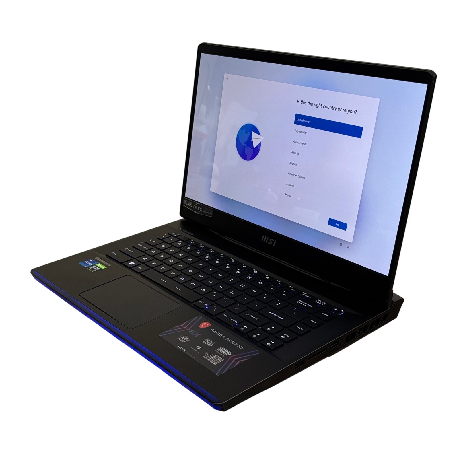 MSI Raider GE67HX Core i7-12800HX 2.0GHz RTX 3070 Ti 32GB RAM 1TB SSD 15.6″