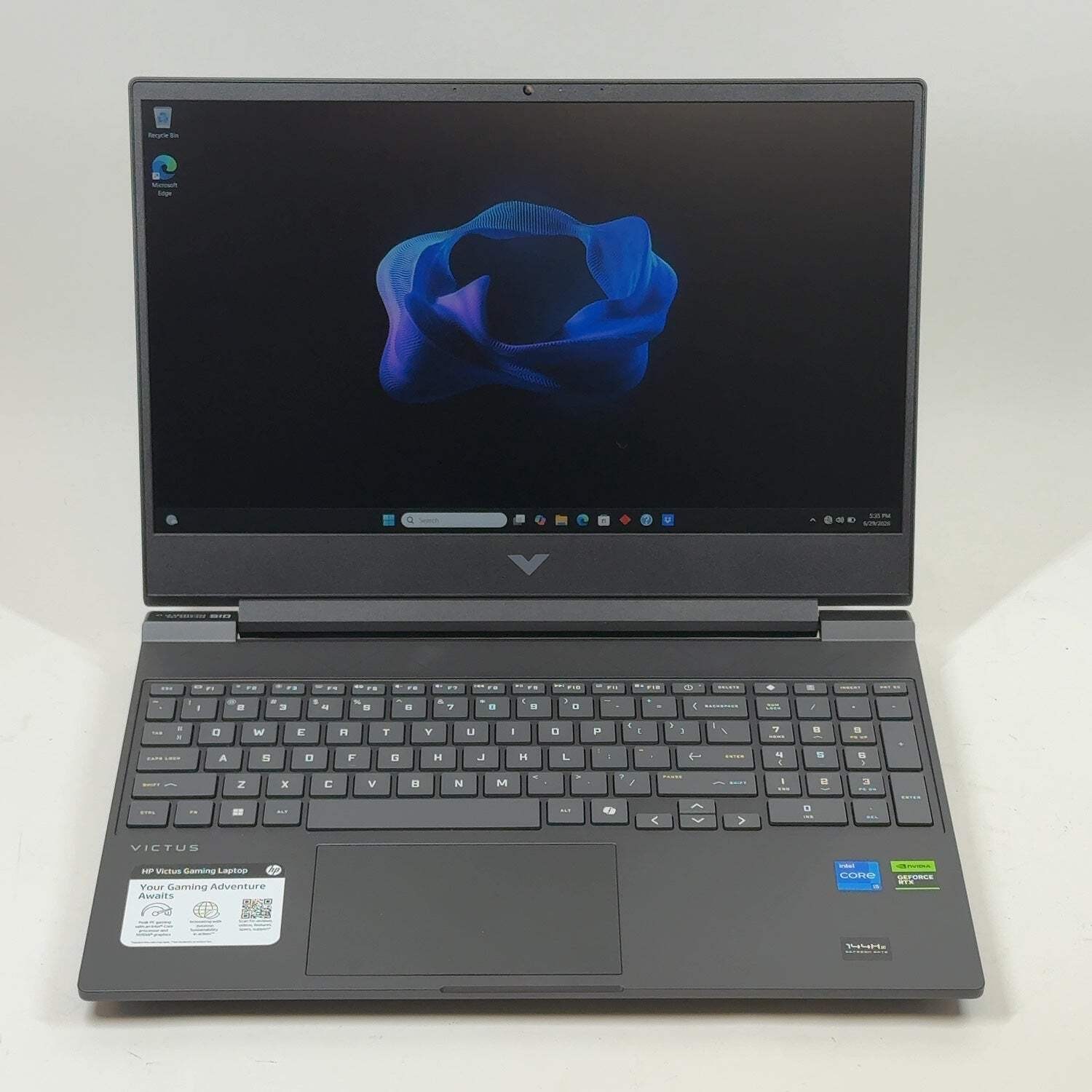 HP Victus 15-FA2089WM 15.6″ i5-13420H 2.1GHz 16GB RAM 512GB SSD GeForce RTX 4050