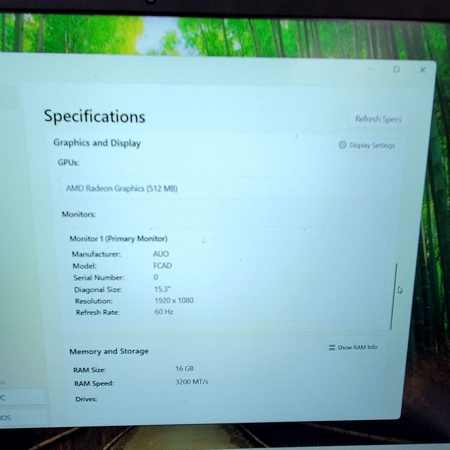 HP 255 G10 15.6″ Ryzen 7 7730U 2.0GHz 16GB RAM 512GB SSD READ