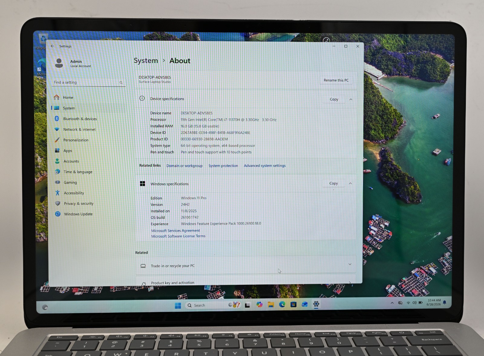 Microsoft Surface Laptop Studio i7-11370H 3.3GHz 16GB RAM 512GB SSD RTX 3050-Ti