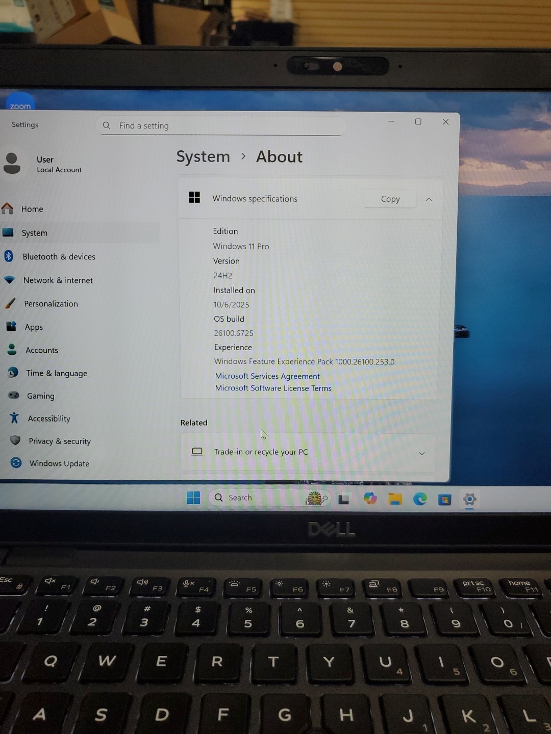 Dell Latitude 5400 Intel Core i5-8365U 16GB RAM 256GB SSD Dinged Corner 110425-7