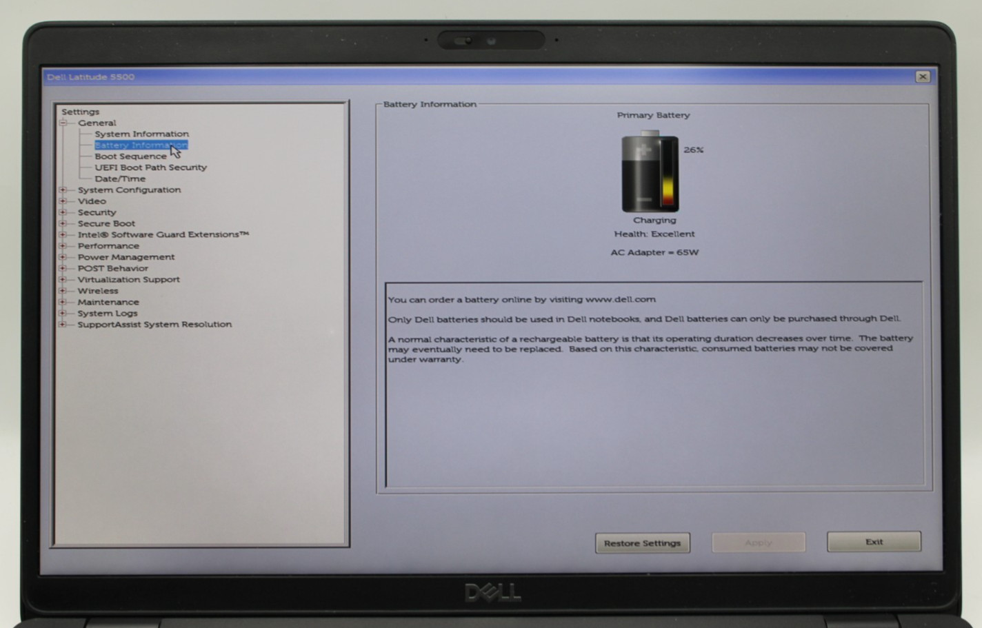 Dell Latitude 5500 i5-8265U@1.6GHz 16GB DDR4 NO STORAGE OR OS *USED/TESTED* READ