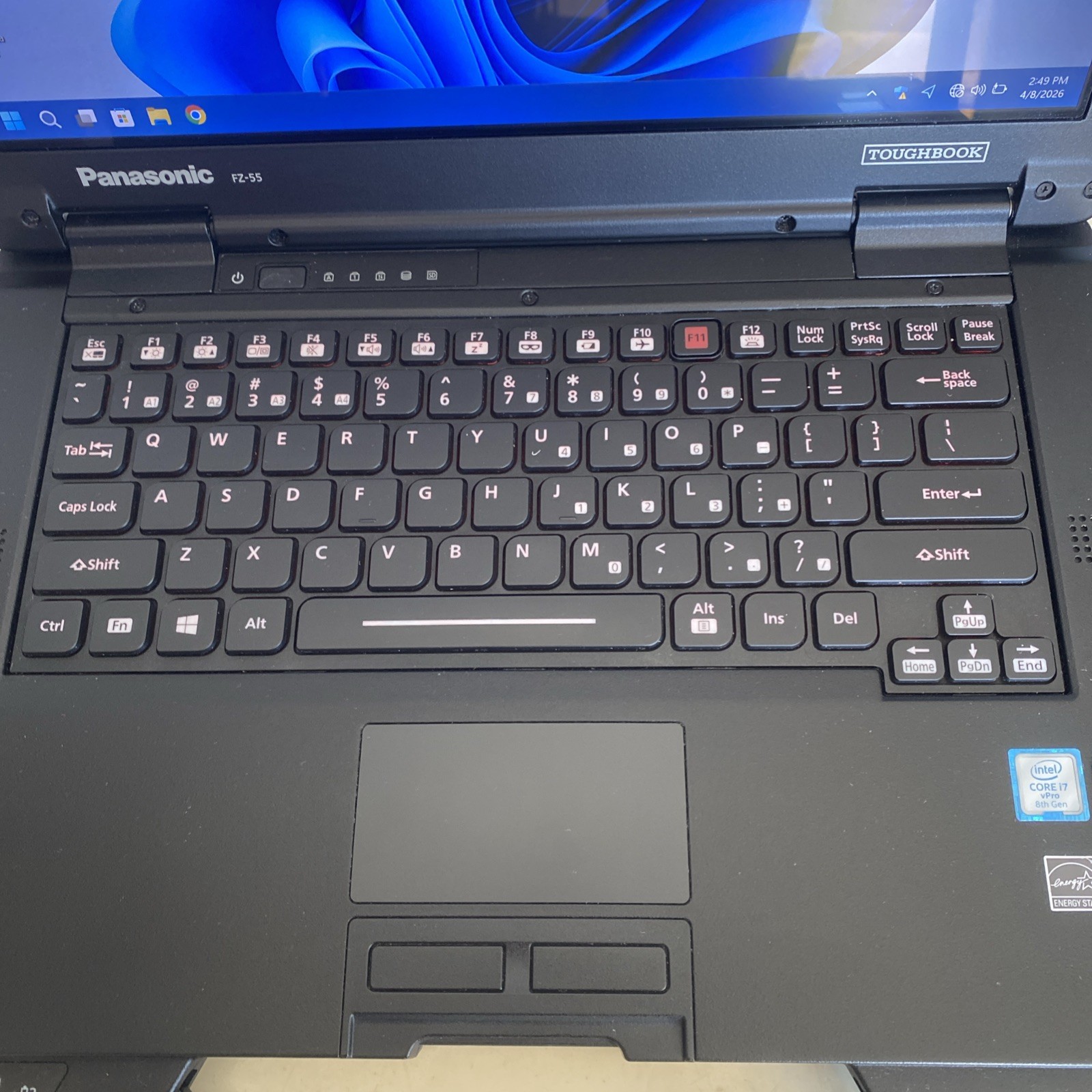 Panasonic Toughbook fz-55 i7 8665U 1.9GHz 16GB 1TB SSD Win 11P GPS Passed Tests