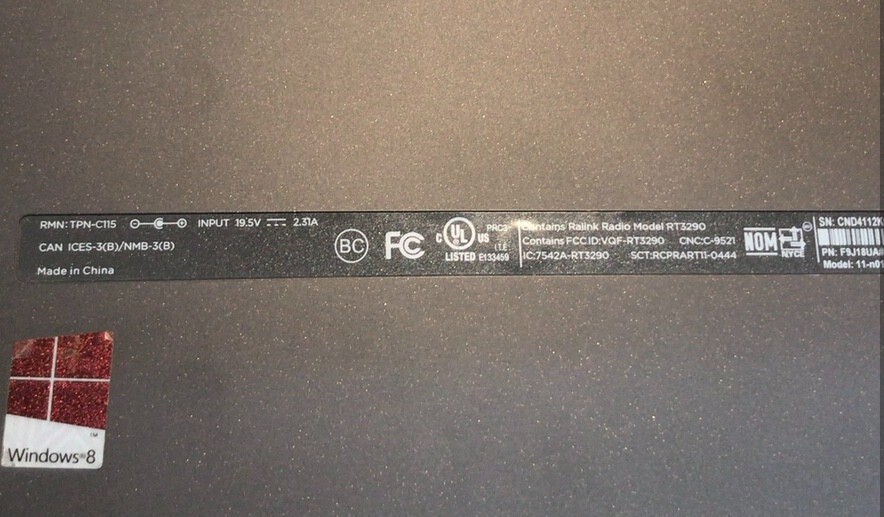 HP Pavilion 11-n010dx x360 Touch (Parts or Repair ONLY)