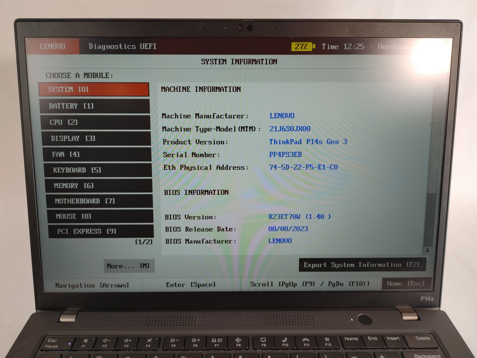 Lenovo ThinkPad P14s Gen 3 Ryzen 5 Pro 6650U 2.90 GHz 16 GB DDR5 No HDD