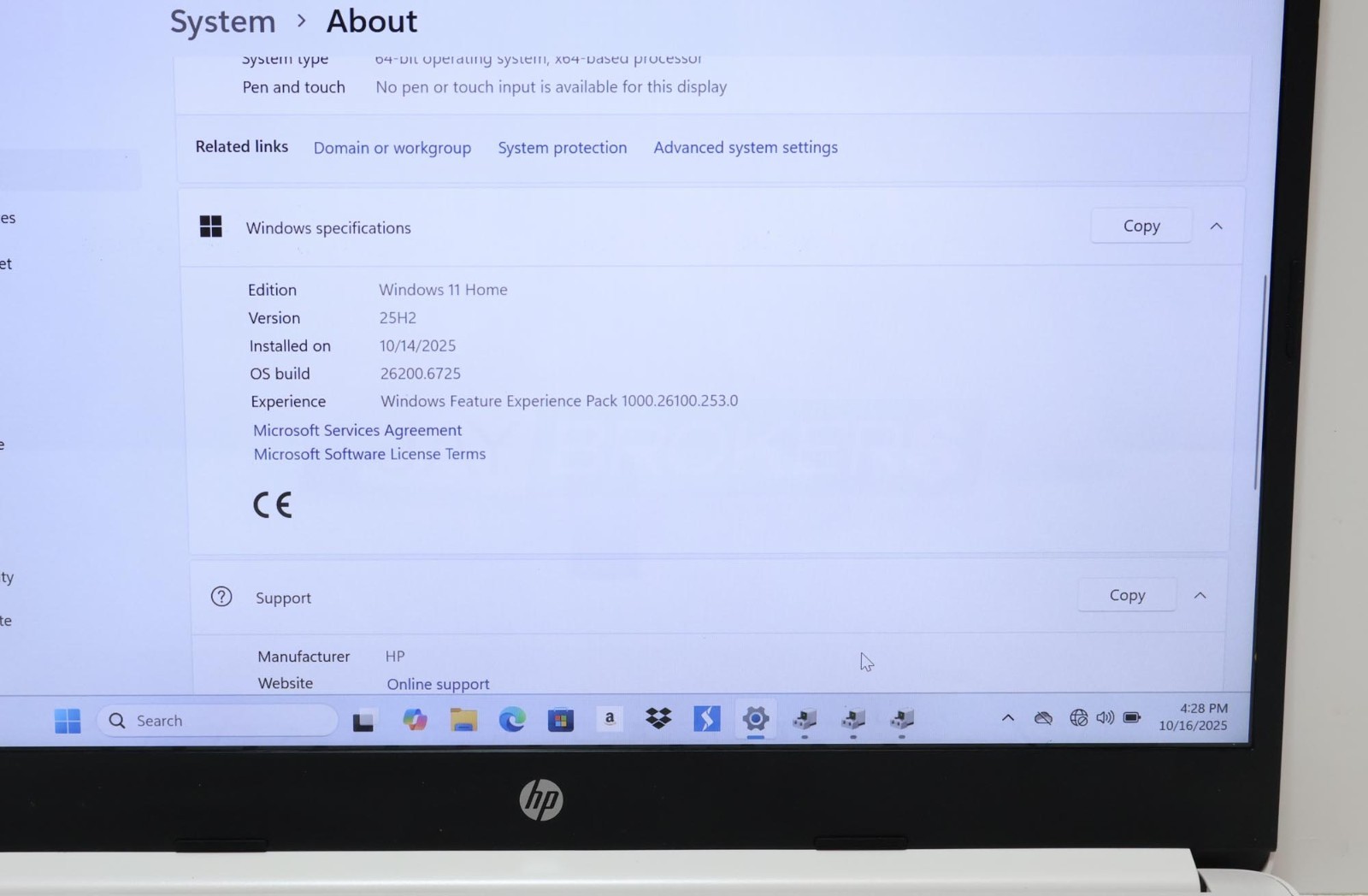 HP 14t-dq100 Core i5-1035G1 1.0GHz 12GB 256GB 14″ W11H 7AX28AV