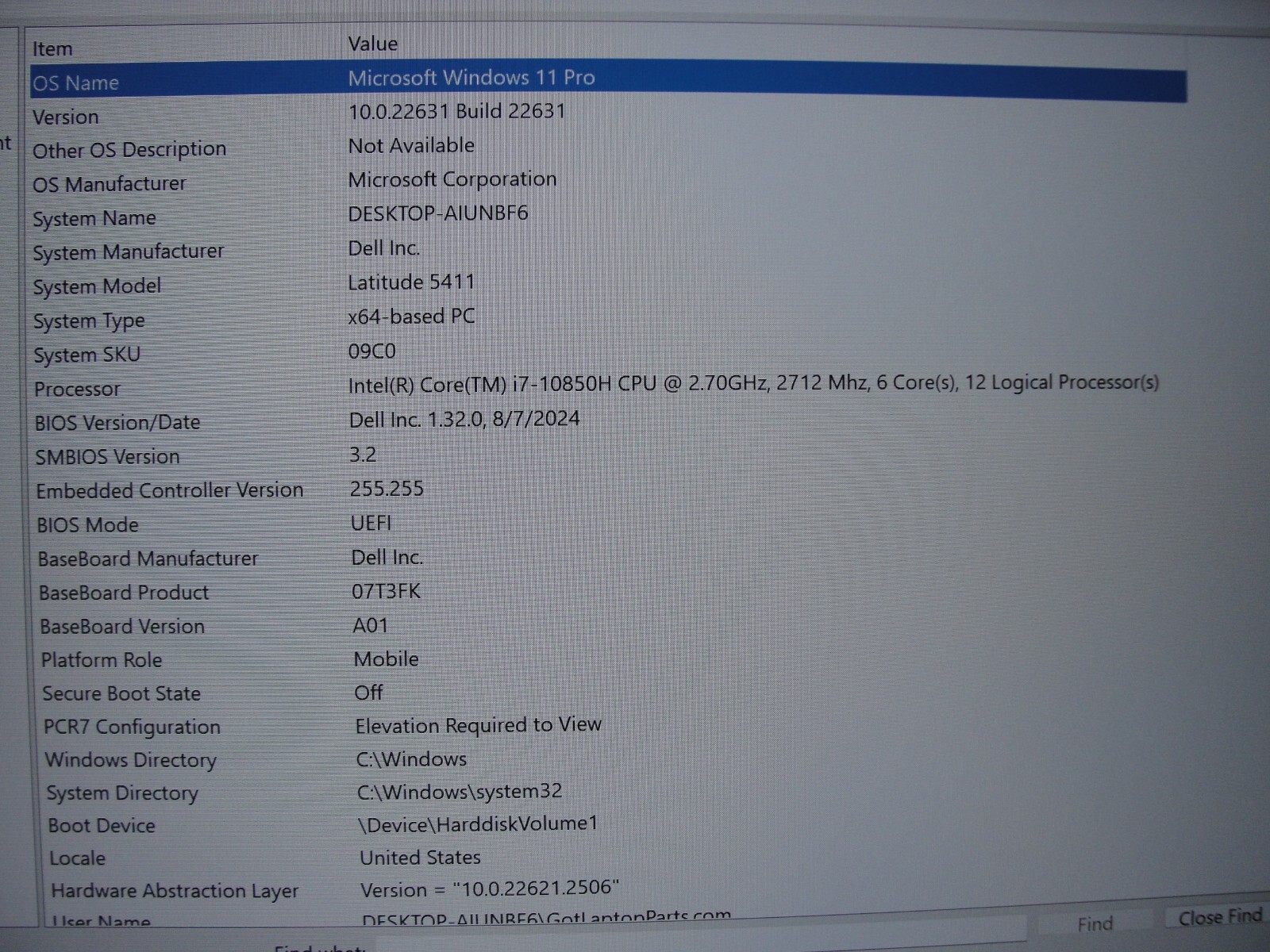 Dell Latitude 5411 14″FHD TOUCH i7-10850H 2.7GHz 16GB 512GB SSD NVIDIA MX250 2GB