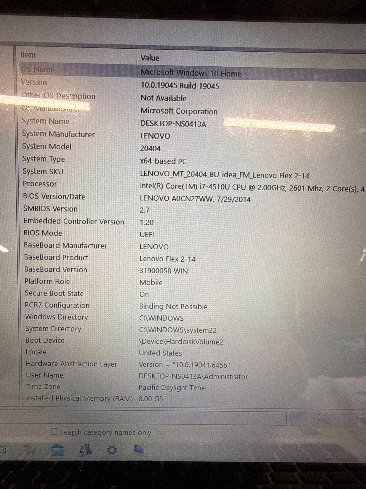 Lenovo Flex 2-14 Touchscreen i7-4510U 8GB 128GB SSD 14″ Laptop