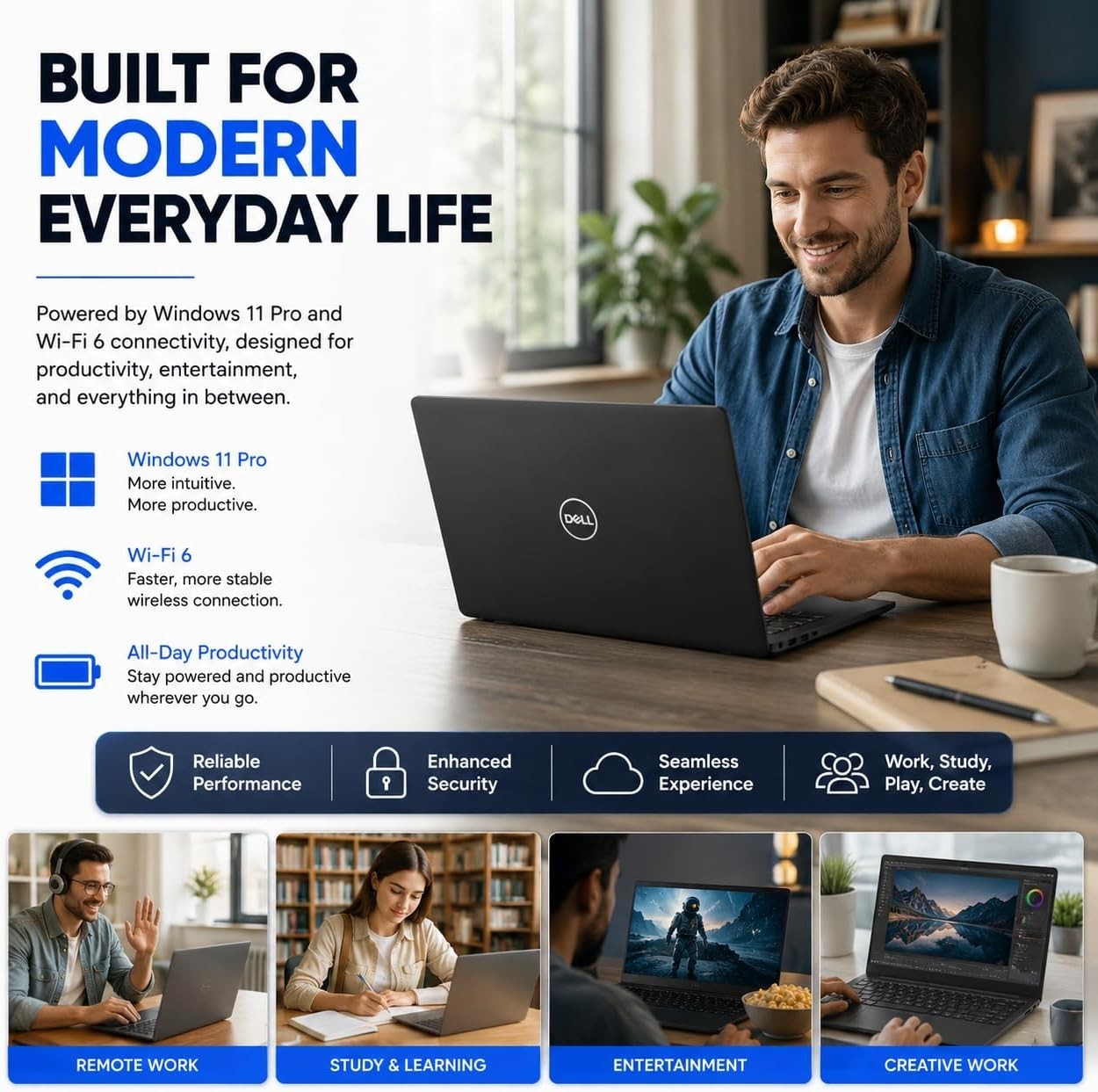 Dell 2026 DC15250 15.6″ FHD Touchscreen Laptop, 16 GB DDR5 512 GB SSD, Intel i7