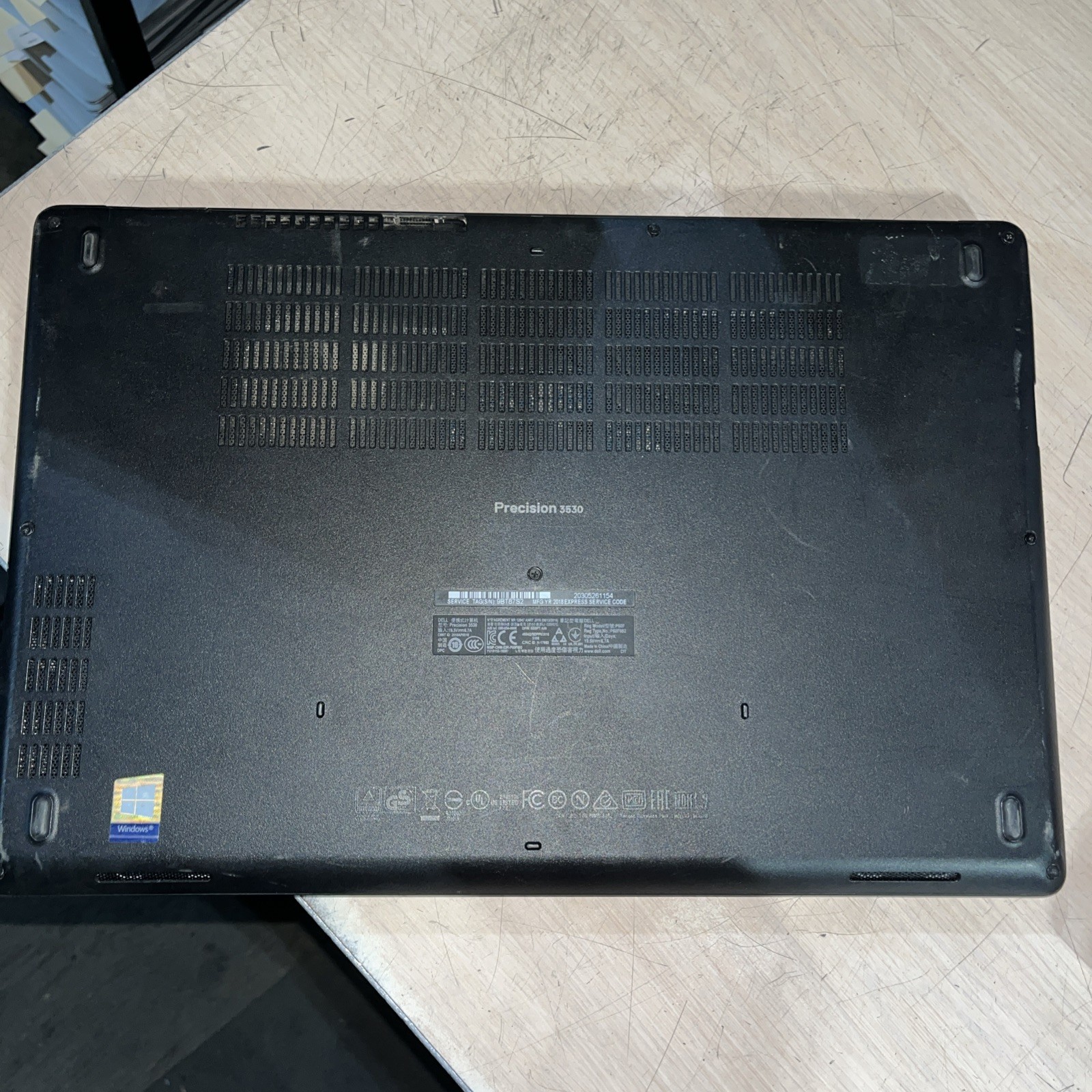 DELL PRECISION 3530 INTEL CORE I7-8850H 2.60GHZ 8GB RAM NO HD
