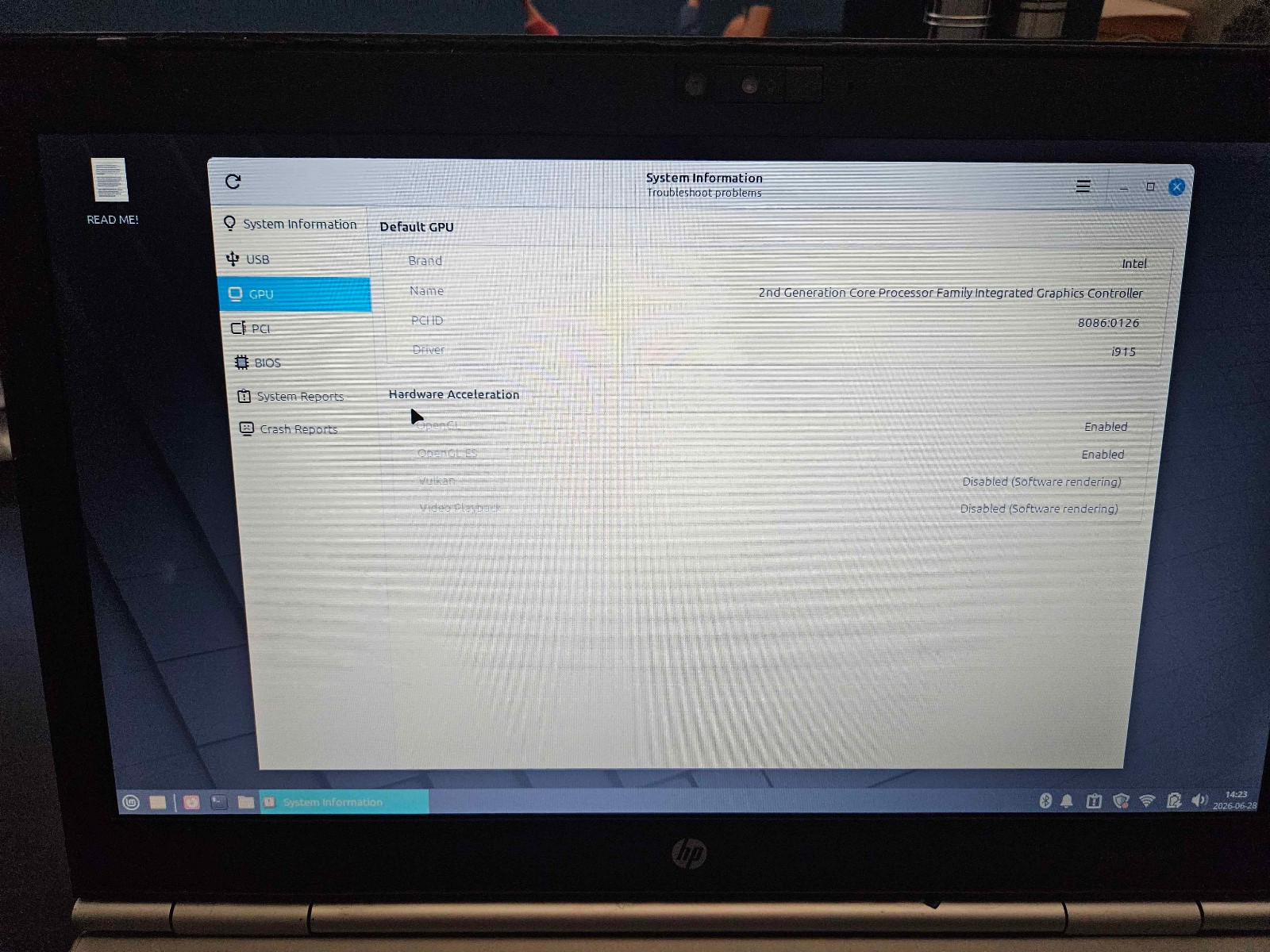(READ) HP EliteBook 8460p Core i5 8 GB RAM 500 GB HDD Linux Mint
