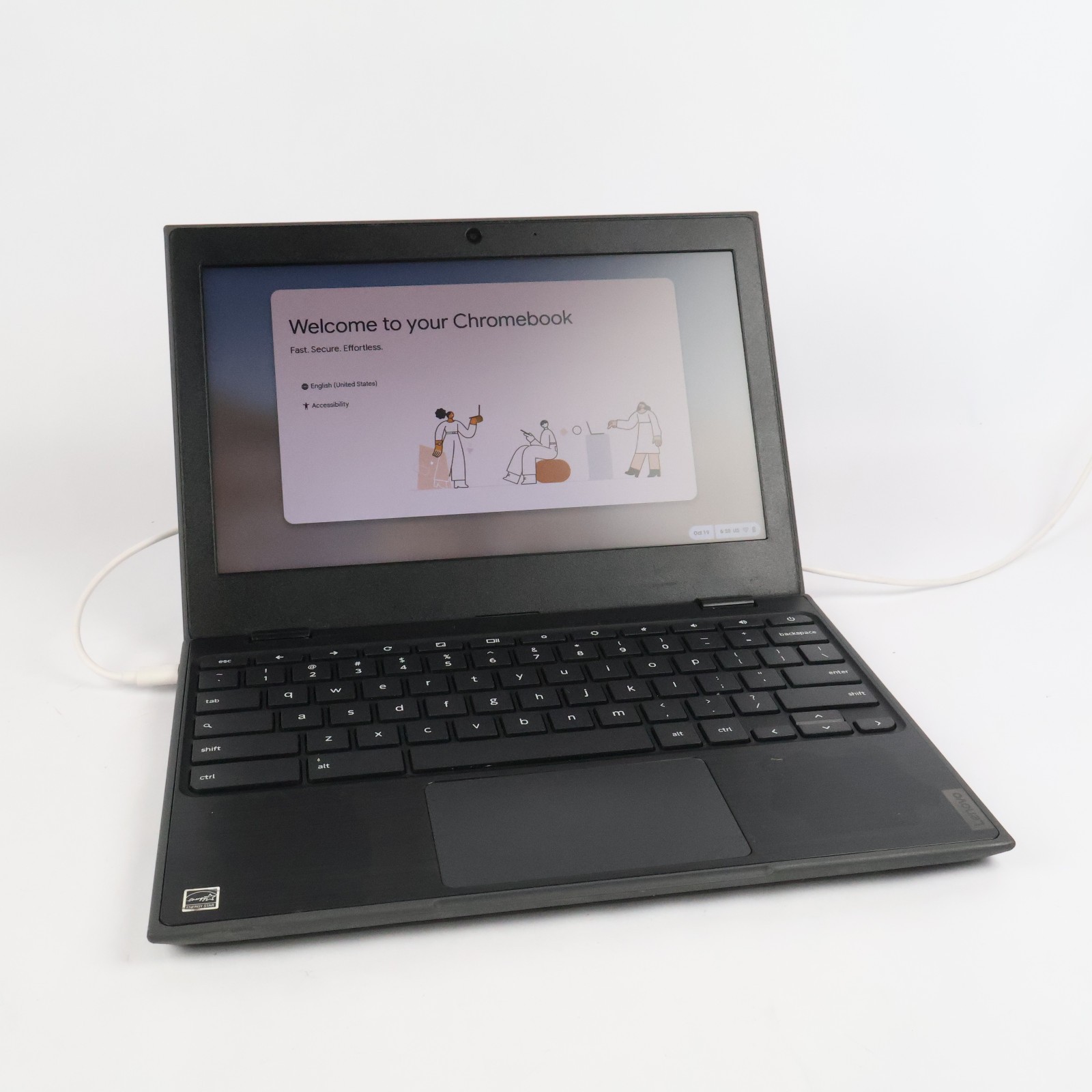 Lenovo 100e Chromebook 2nd Gen MTK 81QB w/45W Charger Tested Read