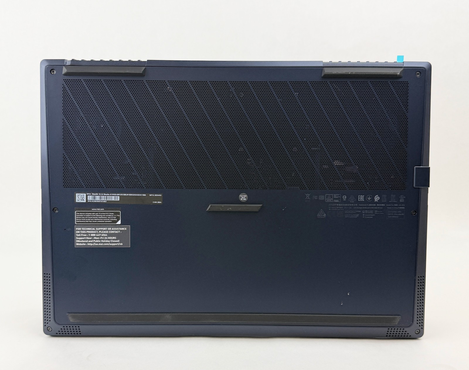 MSI Stealth 16 AI Studio A1V 16″ FHD 165Hz Ultra 9 185H 32GB 1TB RTX 4070 W11H