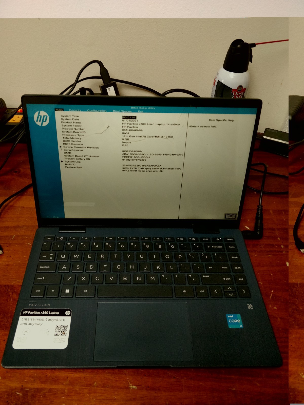 HP Pavilion x360 14 INTEL CORE I3-1215U@1.20Ghz 8GB RAM NO DRIVE PARTS 8704