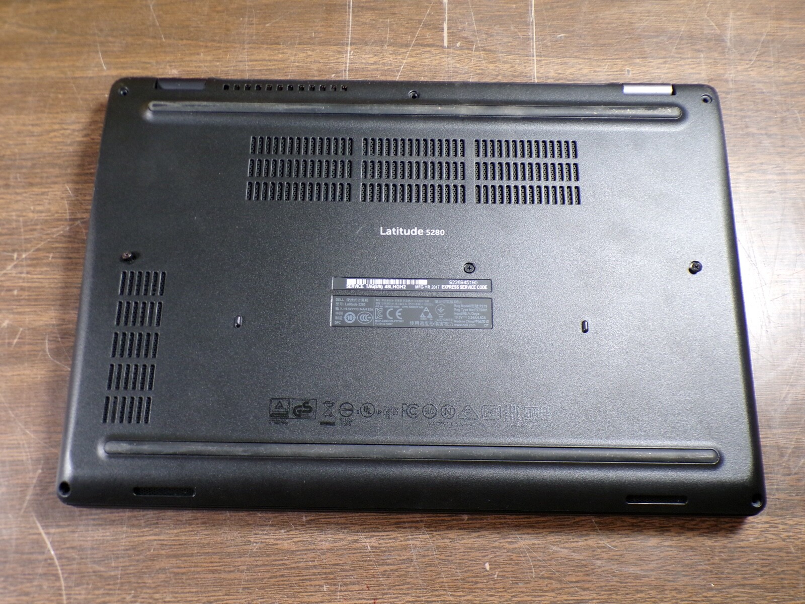 DELL LATITUDE 5280 INTEL CORE i3-7100U 2.40GHZ 4GB RAM **NO HD/ NO CADDIE/ NO OS