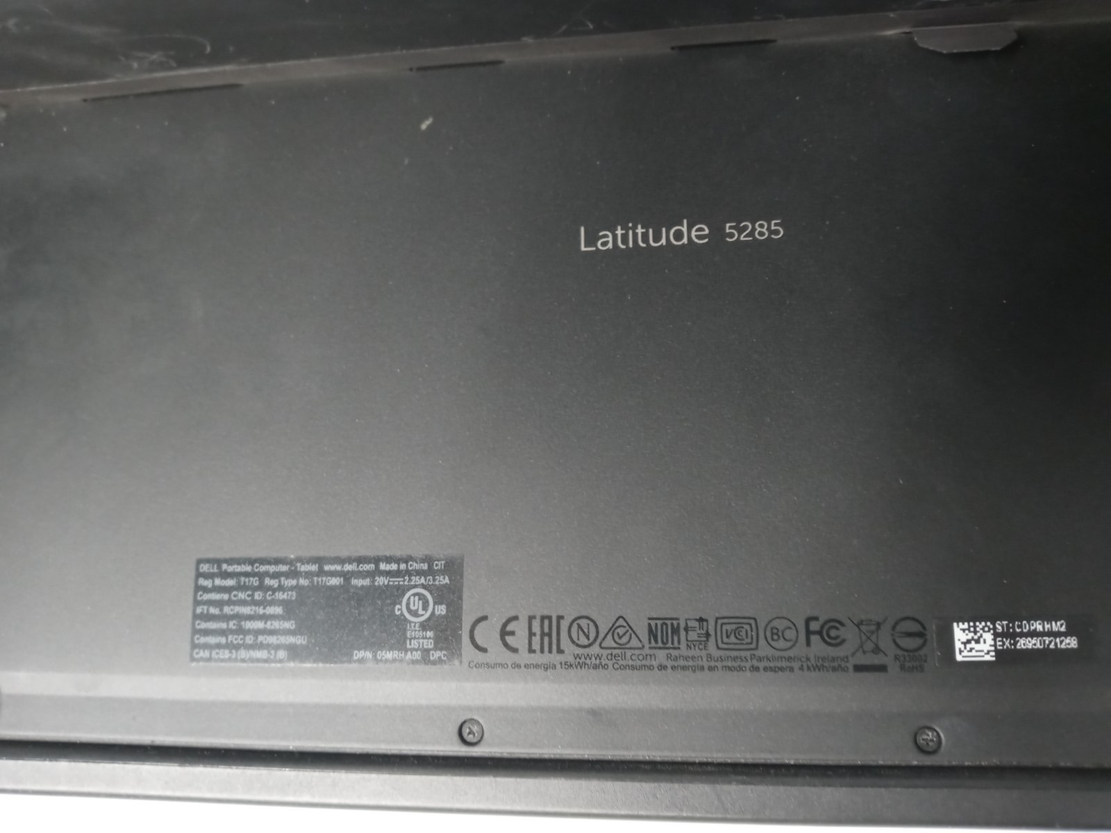 Dell Latitude 5285 i5-7300U 16GB RAM 240 GB SSD win10 pro no -AC-Adapter