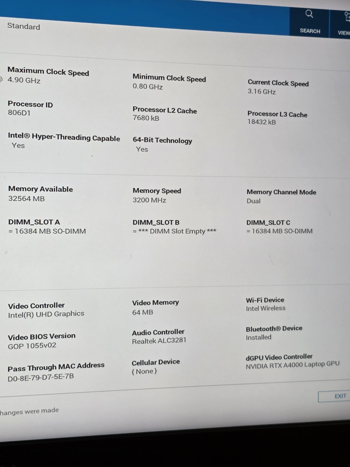 Dell Precision 7560 4K Xeon W-11855M RTX A4000 32GB 512GB Workstation – READ