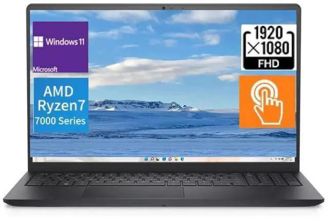 Dell Inspiron 15.6 in FHD Touch Ryzen 5 7530U Radeon 32GB RAM 1TB PCIe SSD W11