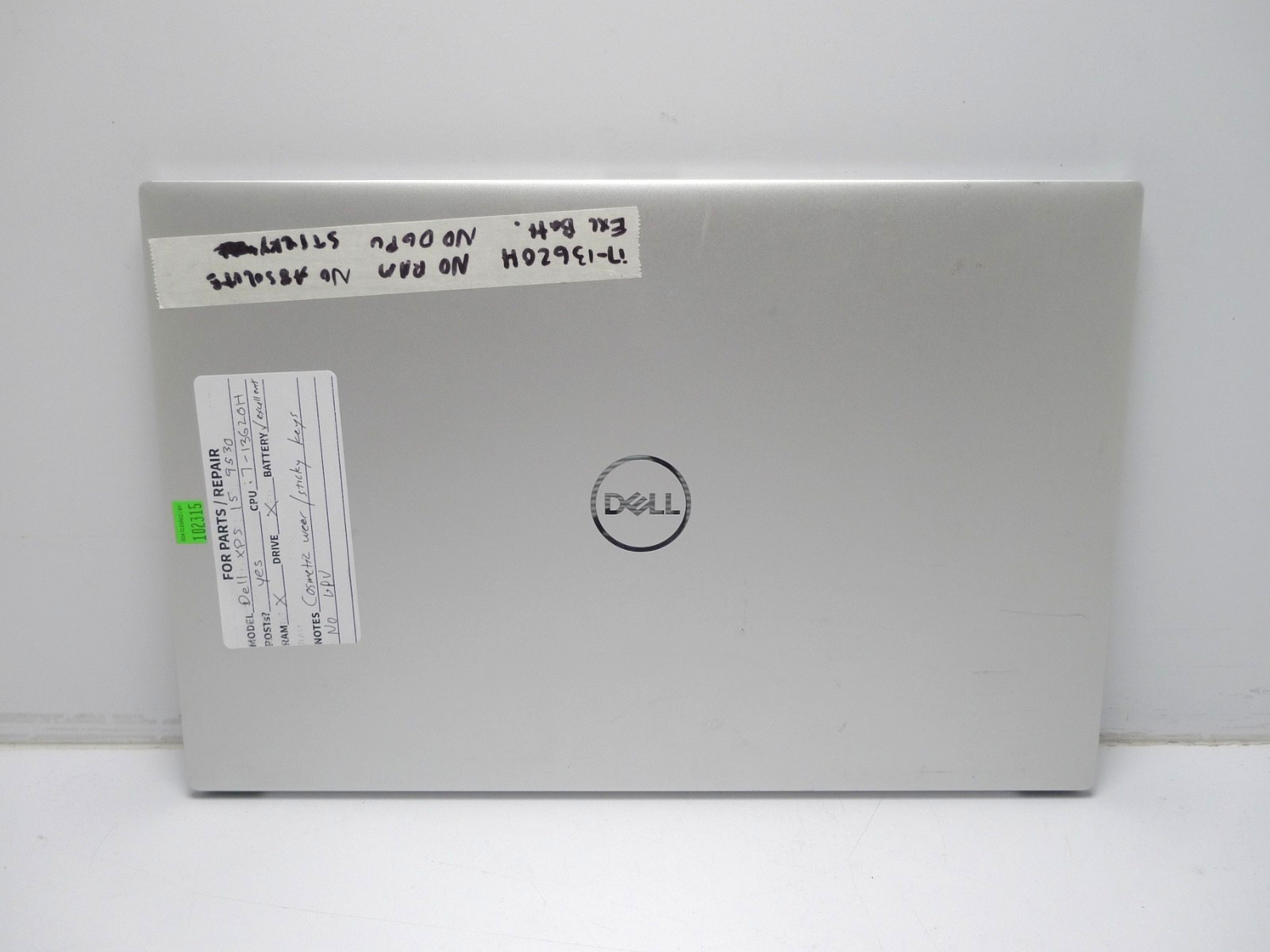 Dell XPS 15 9530 P91F | i7-13620H | No RAM/Battery/GPU | Parts/Repair | As-Is