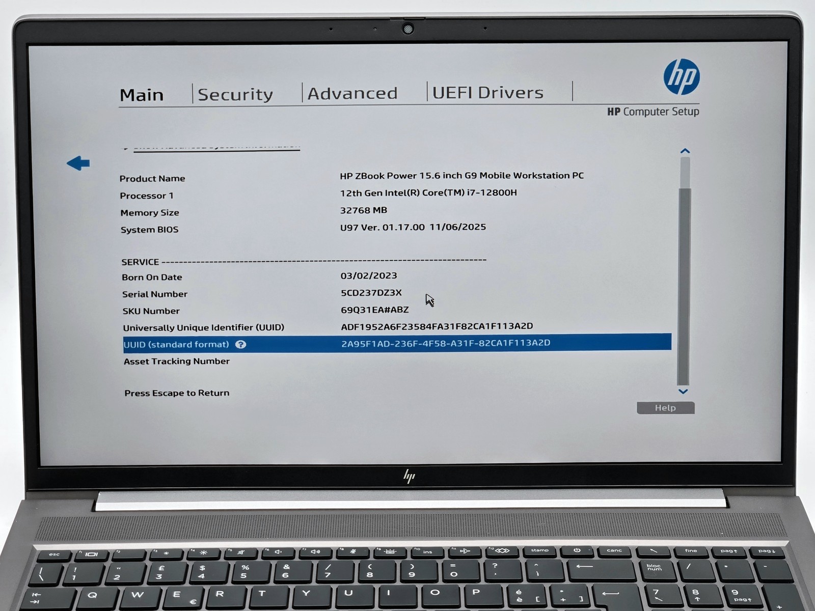 HP ZBook Power G9 15″ FHD I7-12800H 512GB 32GB W11P RTX A1000 Backlit FP Reader