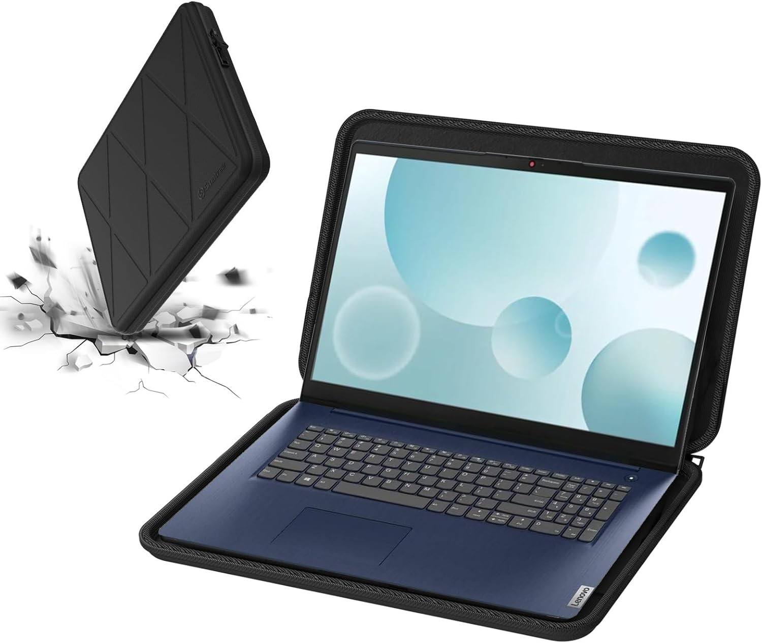 Waterproof EVA Sleeve Case for 15 inch Lenovo IdeaPad Slim 3i Laptop, Hard Prote