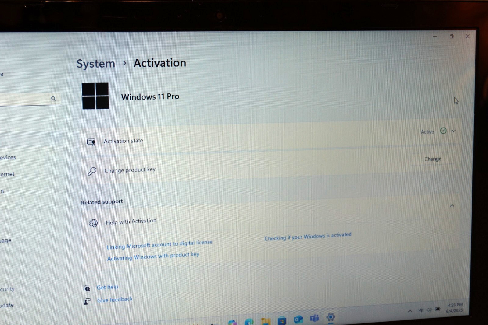 Active Latest 25H2 WIN 11PRO Toshiba L55-B5288 Gen4 i7@2.00GHz 8GB RAM 480GB SSD