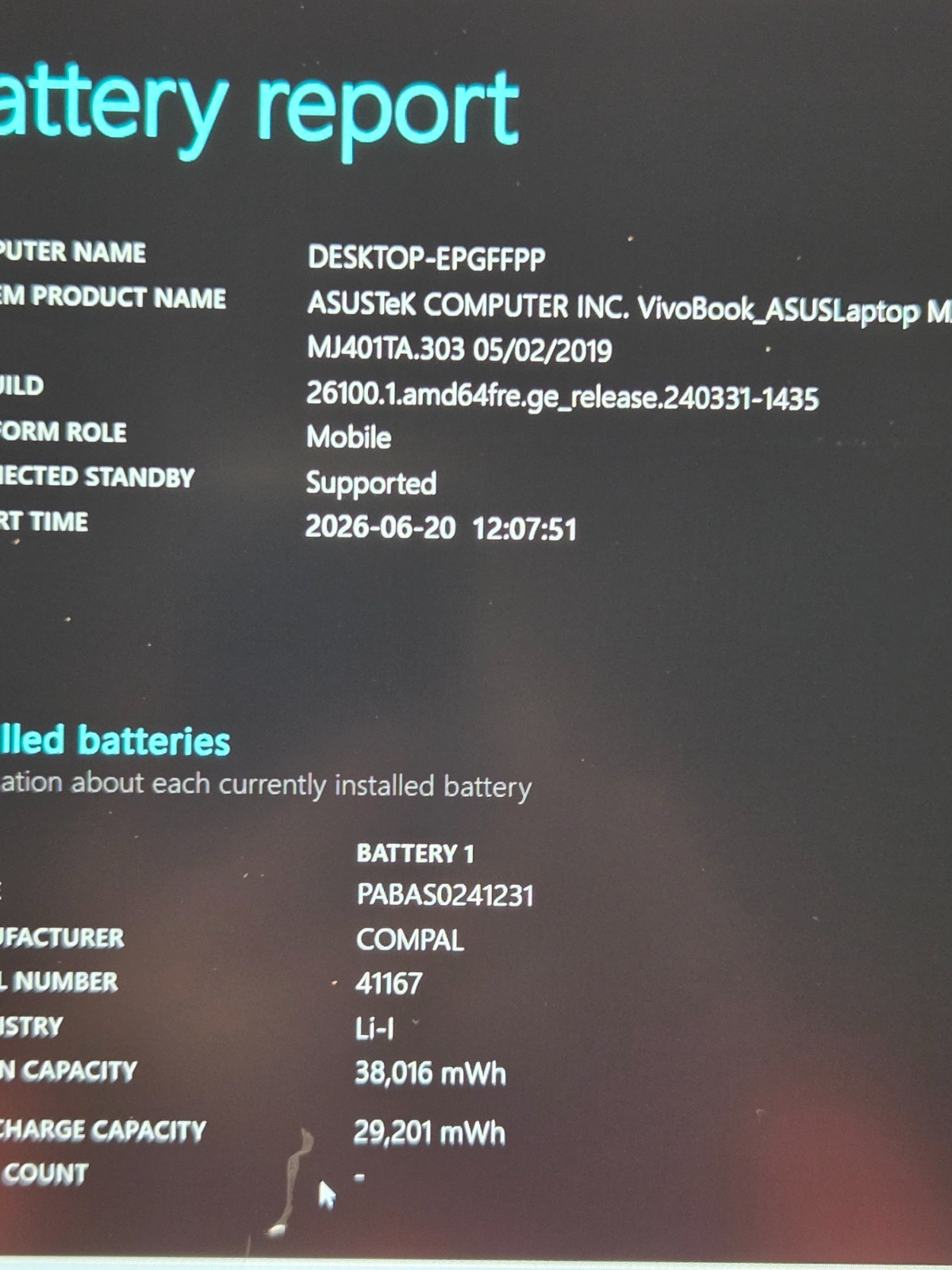 6203104 Asus MJ401T(Vintage) w/charger.m3-8100Y.4GB.128GB M.2.14″FHD.W11 Home.