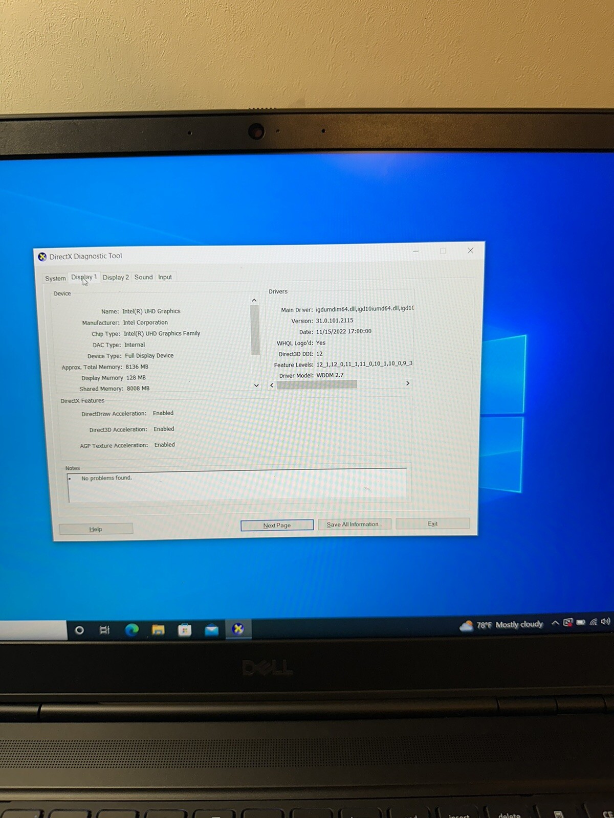 Dell Precision 15 7550 15.6” (512GB SSD Intel Core i5-10400H 2.6GHz 16GB…
