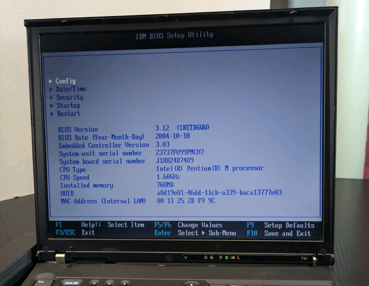 (2) IBM ThinkPad T41 Vintage Laptops XP 768 MB RAM 40GB IBM Era Excellent, READ
