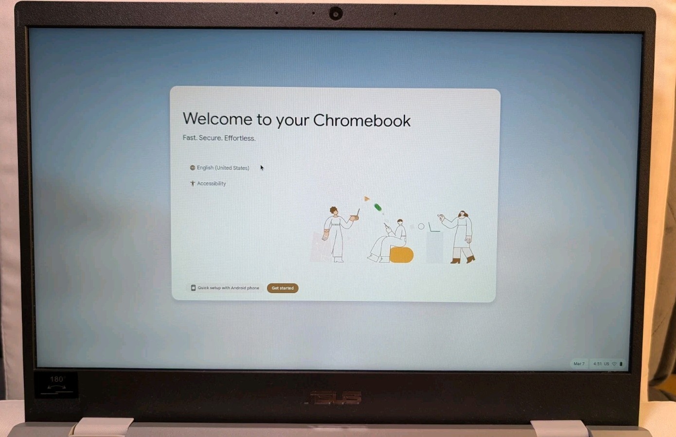 ASUS Chromebook CX1, 15.6″ Full HD NanoEdge Display, IntelCeleron N4500 Process.