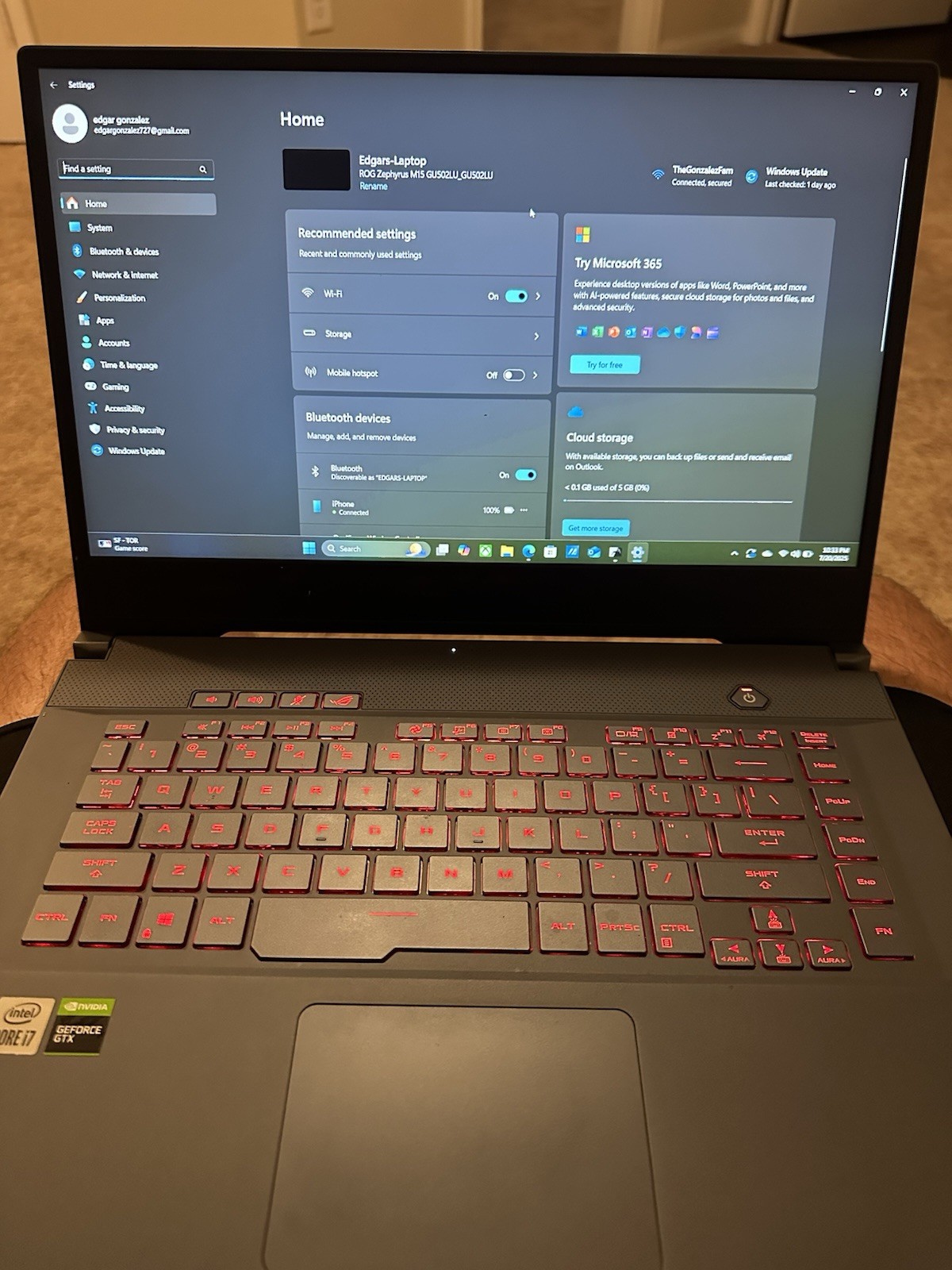 ASUS ROG Zephyrus M15 GU502