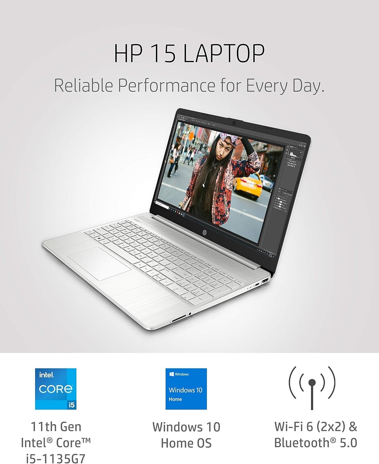 HP 2024 Newest Laptop 15.6″ FHD 4-core Intel i5-1135G7 Upto 32GB RAM & 2TB SSD