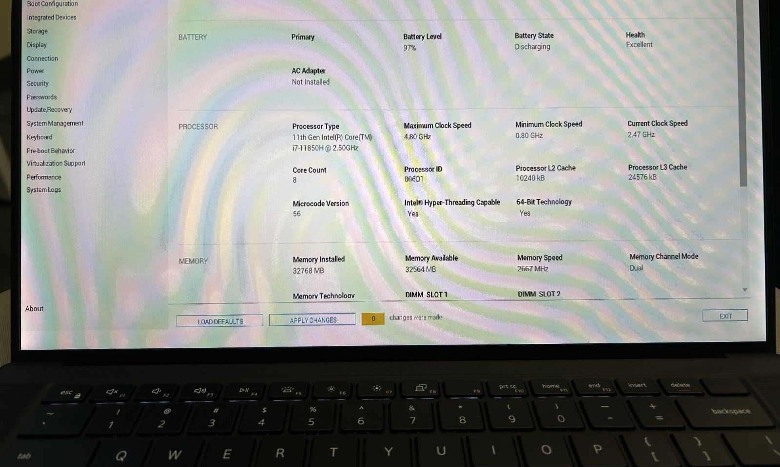 Dell Precision 5560 15.6″ i7-11850H @ 2.50GHz 1 TB NVMe SSD 32GB RAM Win 11 Pro