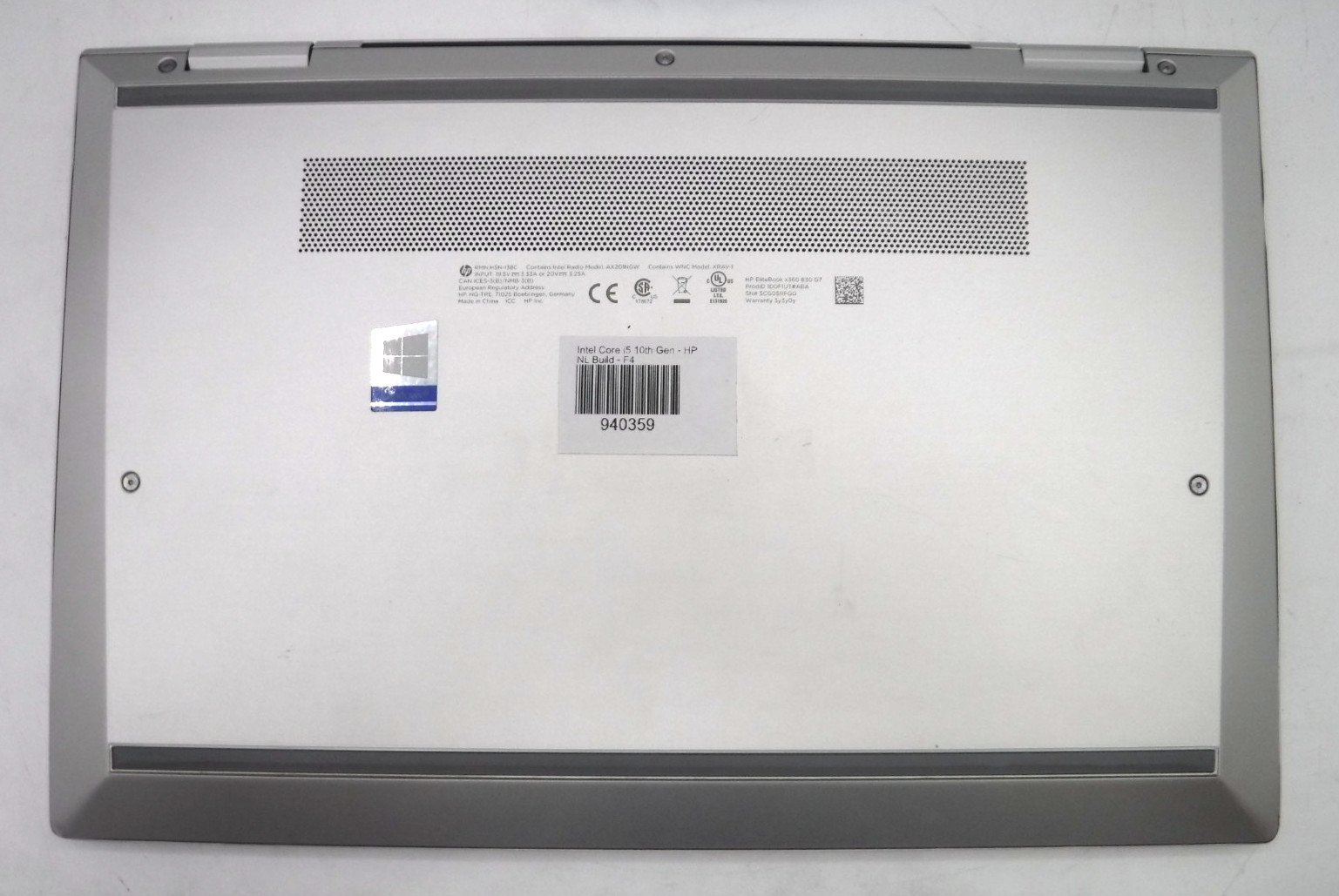 HP EliteBook x360 830 G7 i5-10210U 1.6GHz 16GB RAM 13 in 256GB NVMe Win 11 Pro