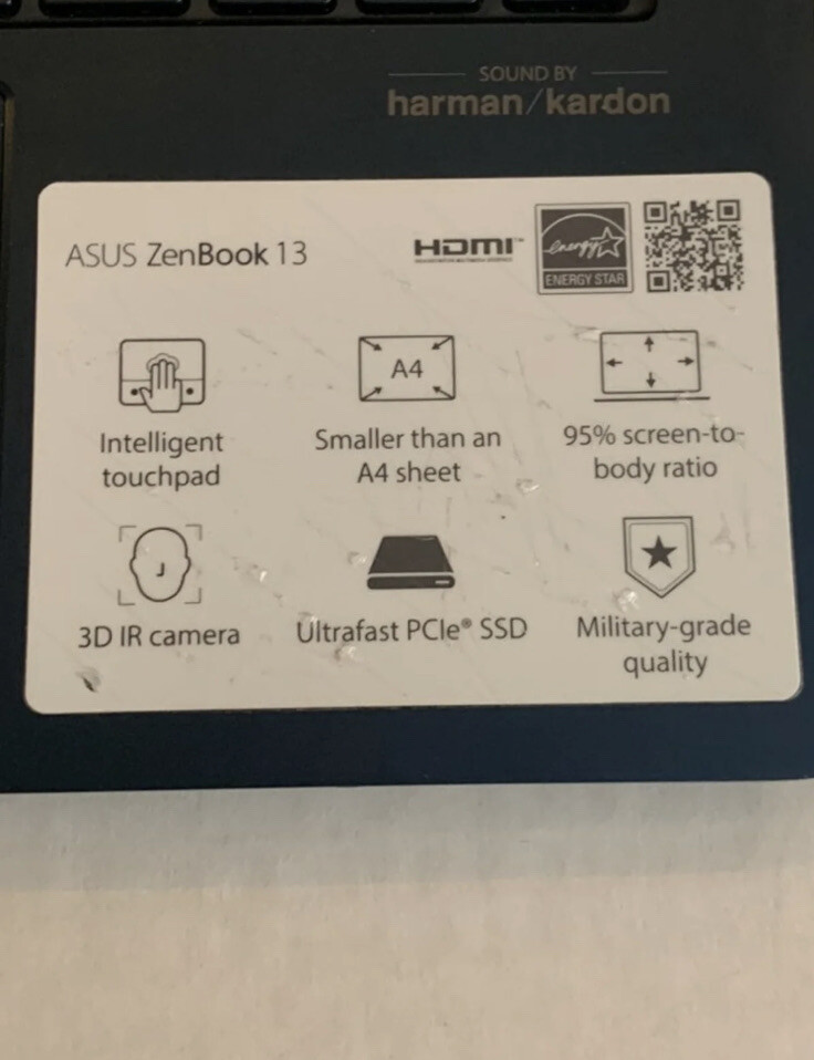 ASUS Zenbook 13 Slim Durable Laptop