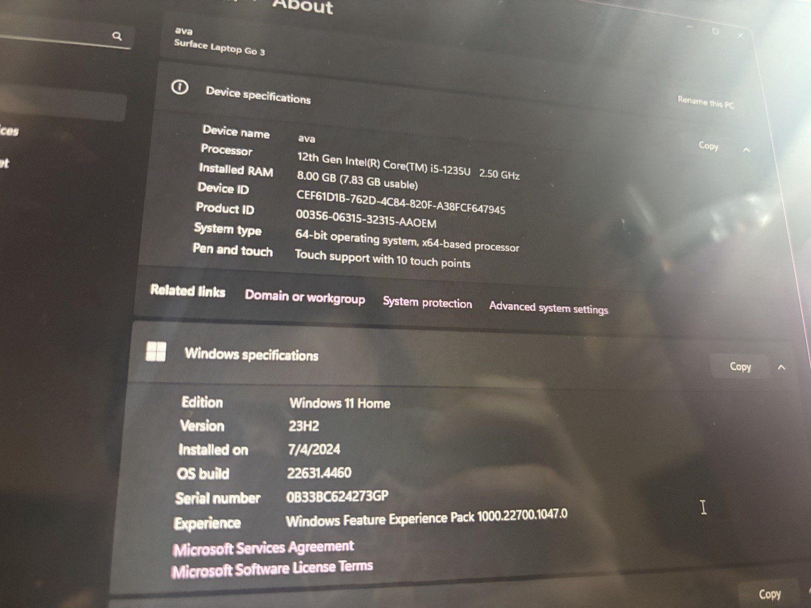 microsoft surface go 3 2024 touchscreen laptop