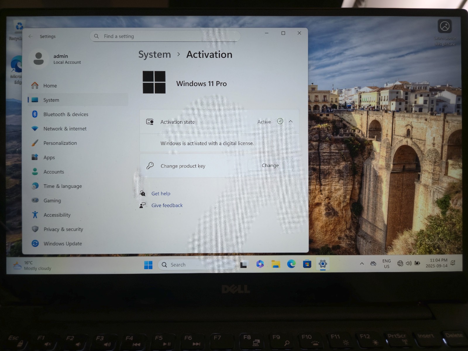 DELL XPS 13 9360 INTEL I7-7th Gen 8GB RAM 256GB SSD 13.3″ QHD+ Touch W11 BIOS